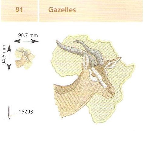 Gazella hímzés