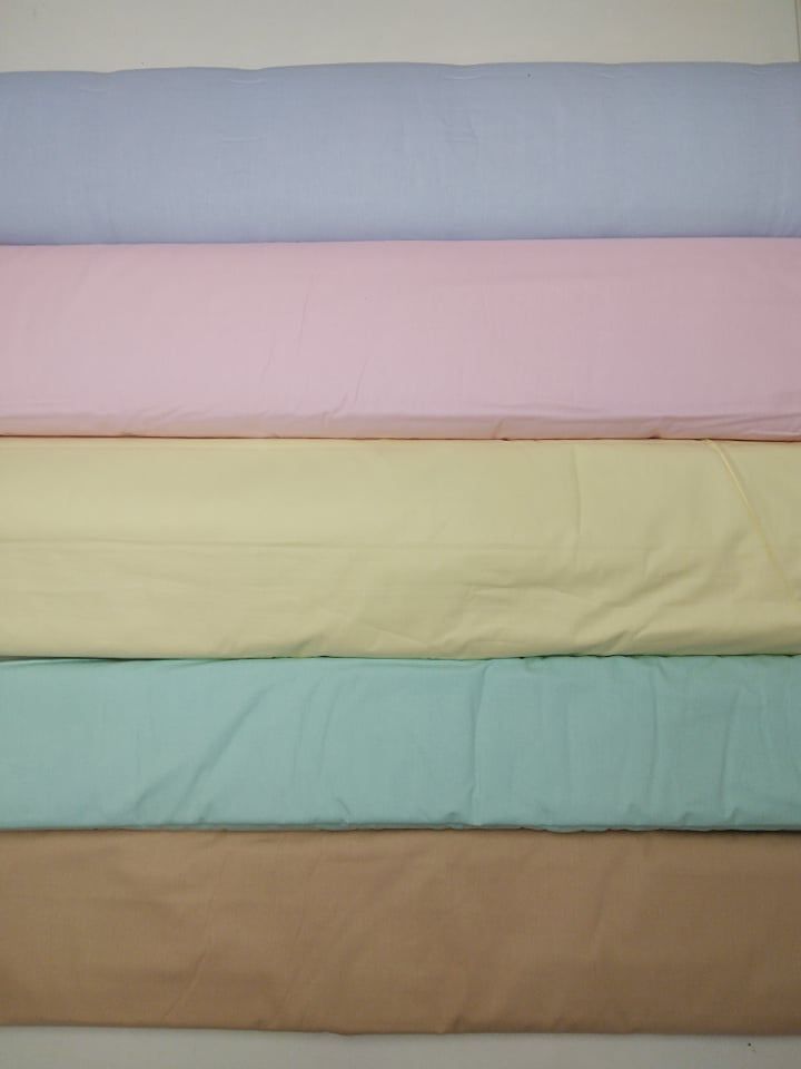 Pamut vászon anyag egyszínű 240cm (választható színek)