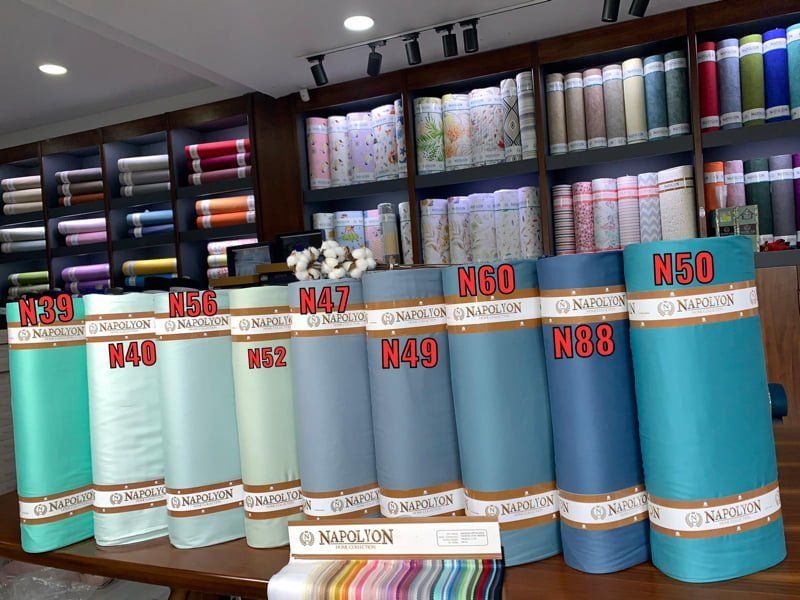 Pamut szatén egyszínű anyag 240cm (választható szín) 