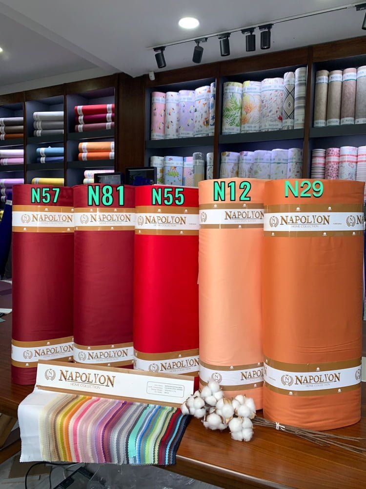 Pamut szatén egyszínű anyag 240cm (választható szín) 