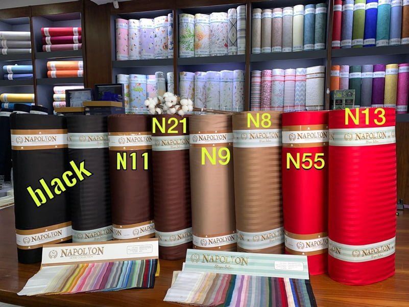 Pamut szatén 2cm csíkos anyag 240cm (választható szín) 