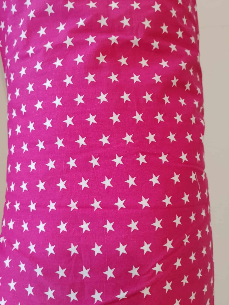 Szoptatós, kismama, alvástámogató párna fuxia csillagos