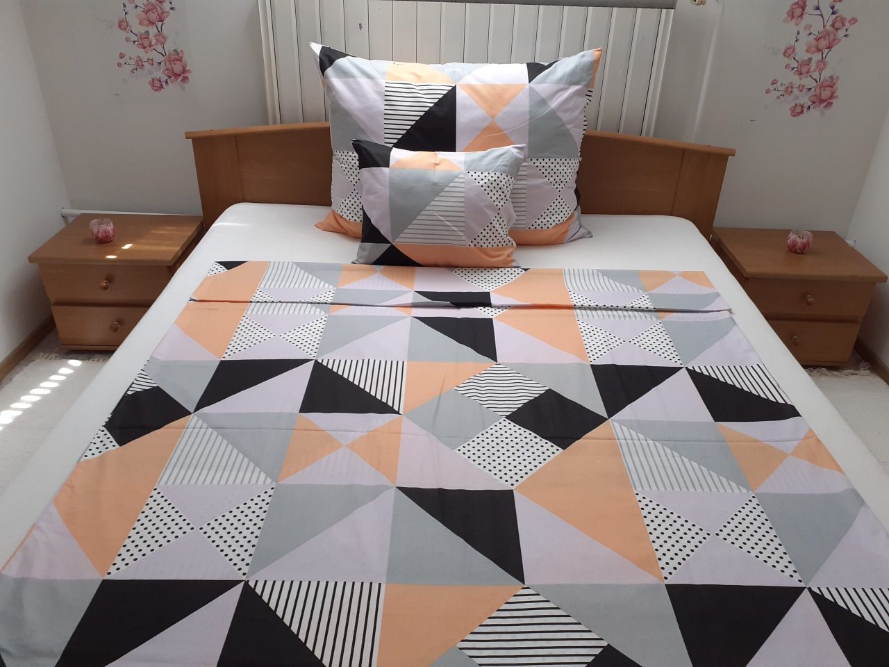 3 részes pamut ágyneműhuzat garnitúra PE048