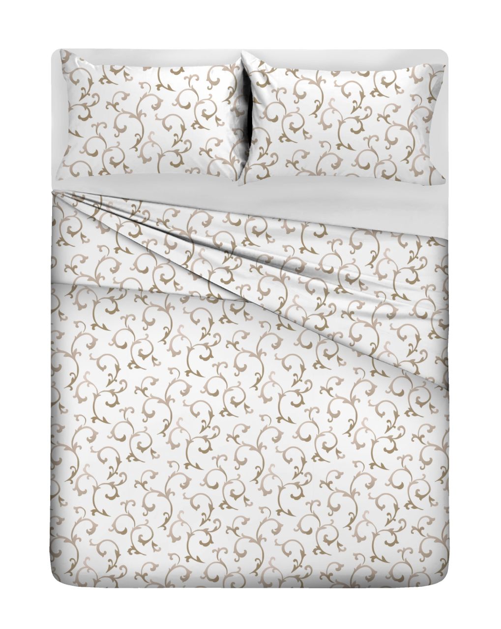 3 részes pamut ágyneműhuzat garnitúra s12 barna