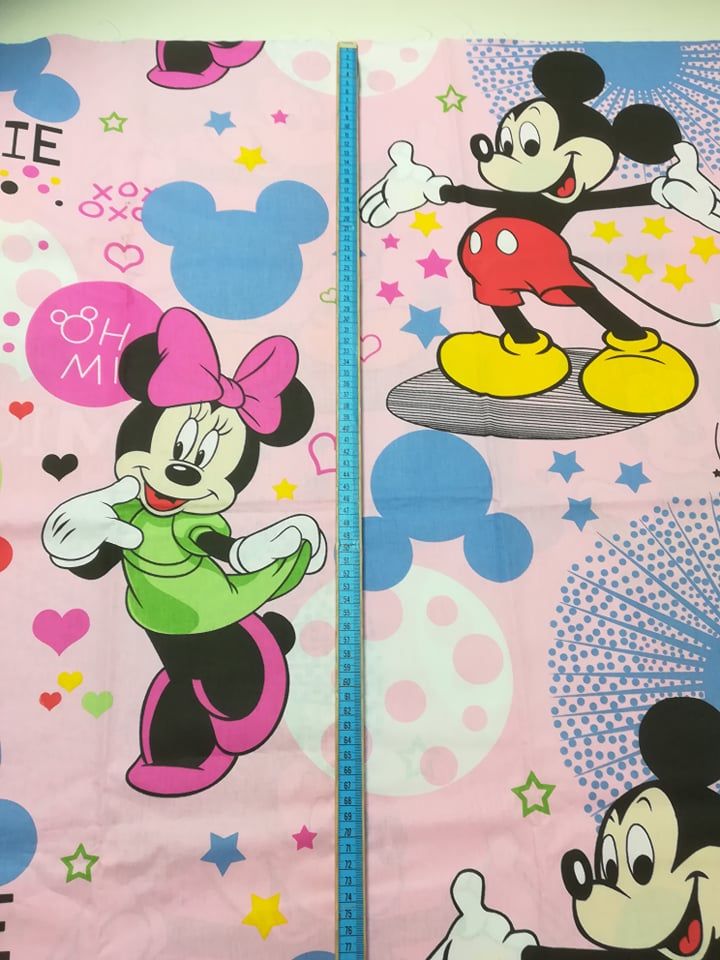 Pamut anyag 240cm széles Minnie rózsaszín Pamut anyag 240cm széles Minnie rózsaszín