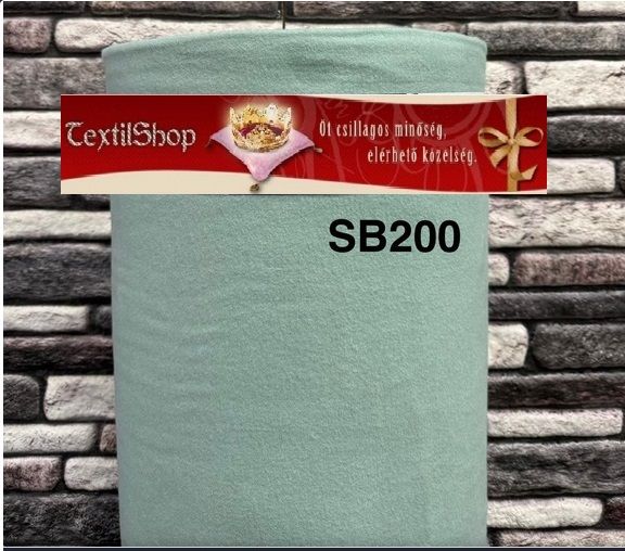 Pamut flanel anyag 240cm menta zöld Pamut flanel anyag 240cm menta zöld