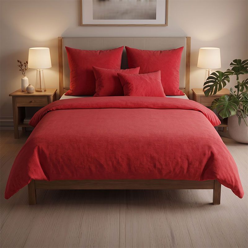 Flanel dupla paplanhuzat 220x200cm piros Flanel dupla paplanhuzat 220x200cm piros