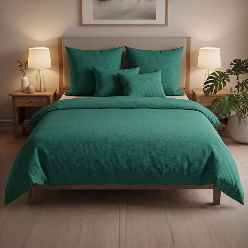 Flanel dupla paplanhuzat 220x200cm zöld