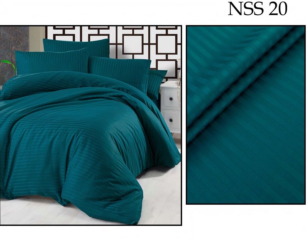 Pamut szatén 2cm csíkos anyag 240cm - 20