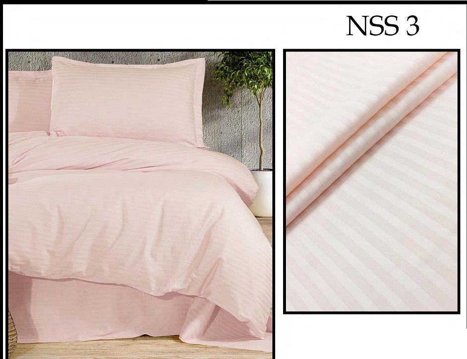 Pamut szatén 2cm csíkos anyag 240cm - 13 halvány rózsaszín Pamut szatén 2cm csíkos anyag 240cm - 13 halvány rózsaszín